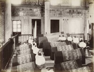Ayasofya Türbeleri'nde Sandukalar / Abdullah Fréres Fotoğrafı