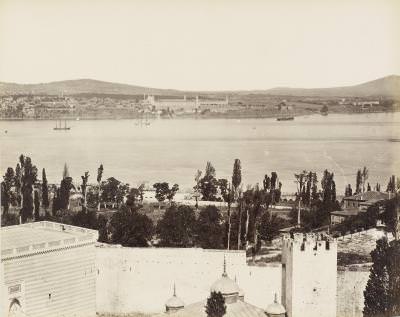 Ayasofya Üstünden Ahırkapı ve Anadolu Yakası / Sébah ve Joaillier Fotoğrafı