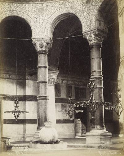 Ayasofya ve Mermer Küp / Sébah & Joaillier Fotoğrafı
