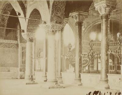 Ayasofya'nın 7 kolonu Pascal Sébah, 1870
