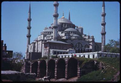 Eski İstanbul / Sultan Ahmet Camii / 16 Mayıs 1965 Charles W. Cushman Koleksiyonu