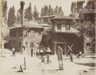 Eski İstanbul'da Bir Mahalle / Sébah & Joaillier Fotoğrafı