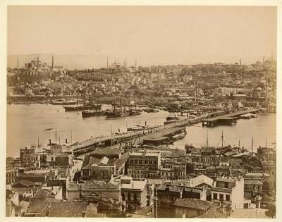 Galata Kulesi’nden 2. ve 3. Galata Köprüleri
