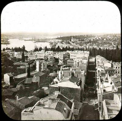 Galata Kulesinden Büyük Hendek Caddesi ve Kasımpaşa