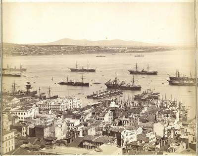 Galata Kulesi'nden Panoramik Görünüm - 3 Guillaume Berggren, 1875