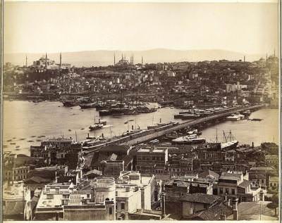 Galata Kulesi'nden Panoramik Görünüm - 5 Guillaume Berggren, 1875