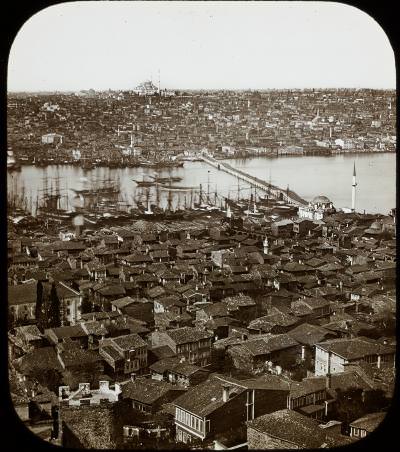 Galata Kulesi’nden Unkapanı / 1850′ler Claude-Marie Ferrier fotoğrafı Pierre de Gigord Collection