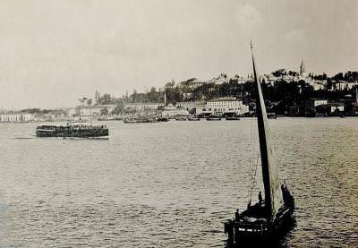 Haliç girişi ve Tarihi Yarımada manzarası, 1916
