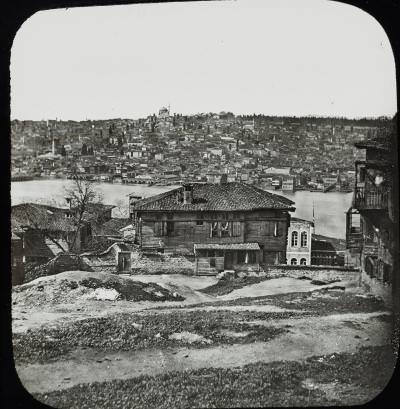 Hasköy Tarafından Edirnekapı Yönüne Bakış ve Haliç Görünümü / Claude-Marie Ferrier Fotoğrafı / 1850'ler