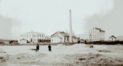 Haydarpaşa Garı yapılırken, 1908