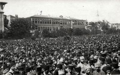 İzmir'in Yunanlılar Tarafından İşgalini Protesto Mitingi, Sultanahmet / 1919