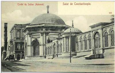 Sultan Mahmut Türbesi Pascal Sébah Fotoğrafından Kartpostal