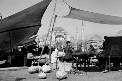Sultanahmet ve Ayasofya Othmar Pferschy Fotoğrafı